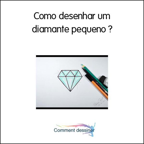 Como desenhar um diamante pequeno